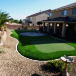 Artificial grass provides a modern appealing look