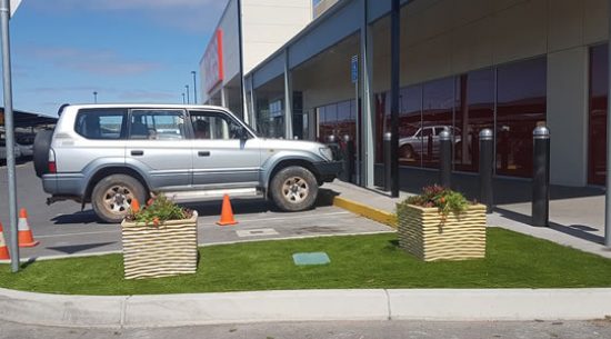 Artificial grass for commercial applications